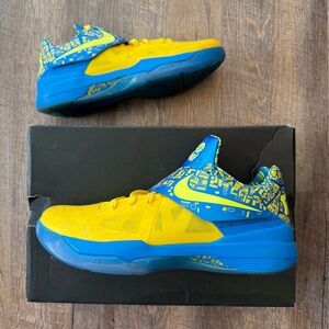 Nike Zoom KD 4 Scoring Title 2025 Yellow Blue Lemon Twist